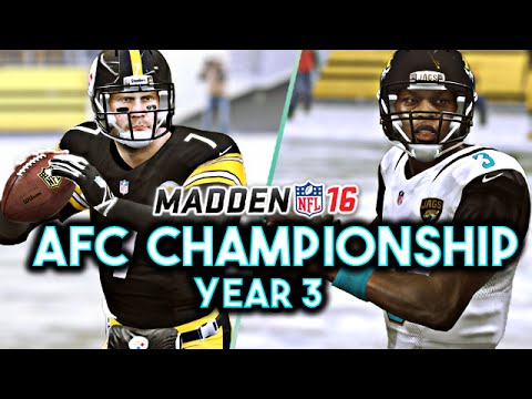 Madden 16 Jaguars Connected Franchise Year 3 - AFC Championship @ Steelers - Ep.61