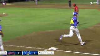Robbie Perkins goes yard for the Brisbane Bandits