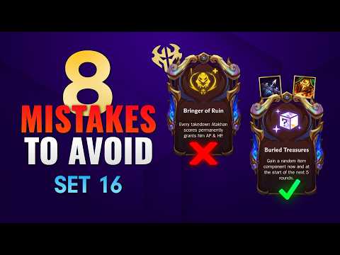 8 Mistakes that 99% of TFT Players Make - Set 16