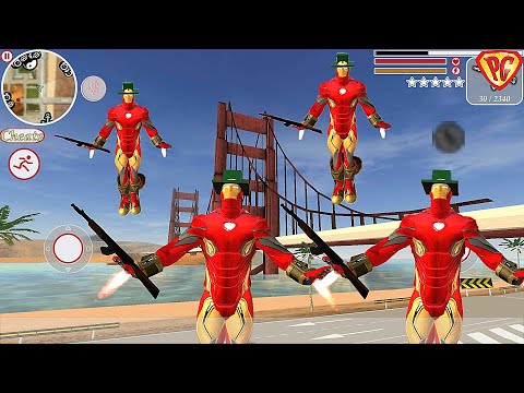 Super Iron Rope Hero - Fighting Gangstar Crime #2 New Hat - Fly Superpower