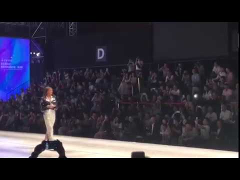 The 5th Lingerie Supermodel Contest Final: Cindy Bruna Presenting the Crown of Angel