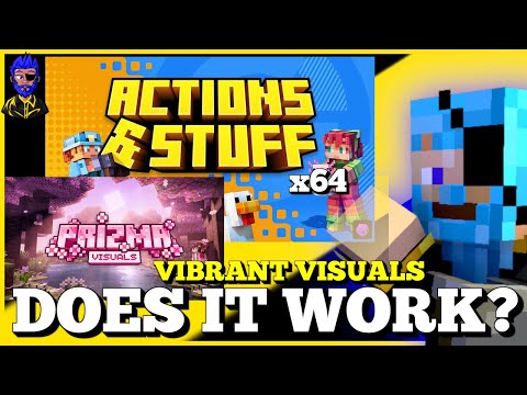 Does It Work With Actions & Stuff x64? ¦ Prizma Visuals ¦ Vibrant Visuals ¦ Daz Man ¦ Minecraft