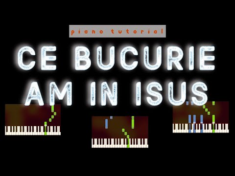 Ce BUCURIE am in Isus (DEEA // Tineri Betania) PIANO TUTORIAL - NEGATIV Cristian Chifan Worship Hymn