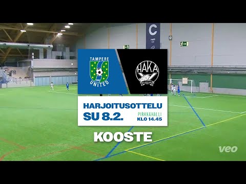 KOOSTE: Tampere United - FC Haka / Harjoitusottelu / 8.2.2026 / Pirkkahalli