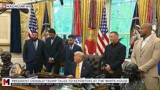 🇺🇸 President Trump meets White House UFC 250 fighters: Justin Gaethje, Ciryl Gane & Ilia Topuria