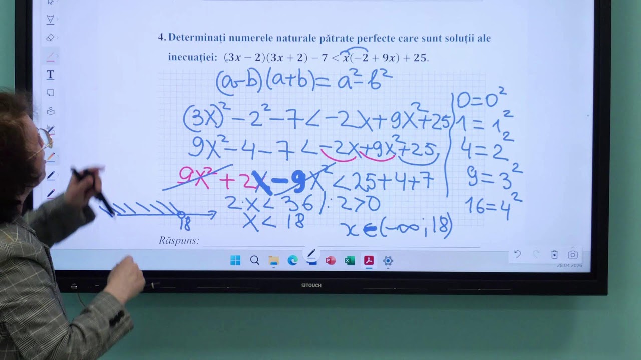 Lecție online de matematică pentru elevii de clasa a IX-a, cu Ana Costaș, conferențiară universitară