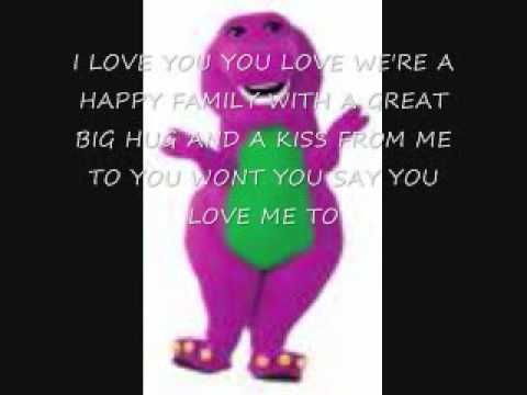 Barney i love you lyrics