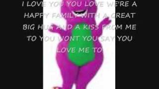 Barney i love you lyrics