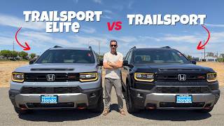 Compare 2026 Honda Passport TrailSport vs TrailSport Elite