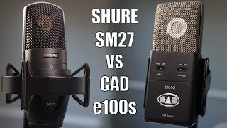 Video thumbnail for Mic Shootout: Shure SM27 vs  CAD E100s by Booth Junkie