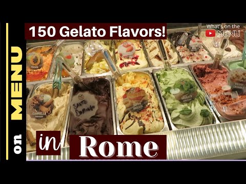 150 Gelato Flavors! Gelateria Della Palma | on menu | newfoodie