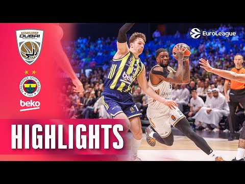 Double-Double Shapes a Titanic Clash | Dubai - Fenerbahçe | R21 BASKETBALL HIGHLIGHTS 2025-26