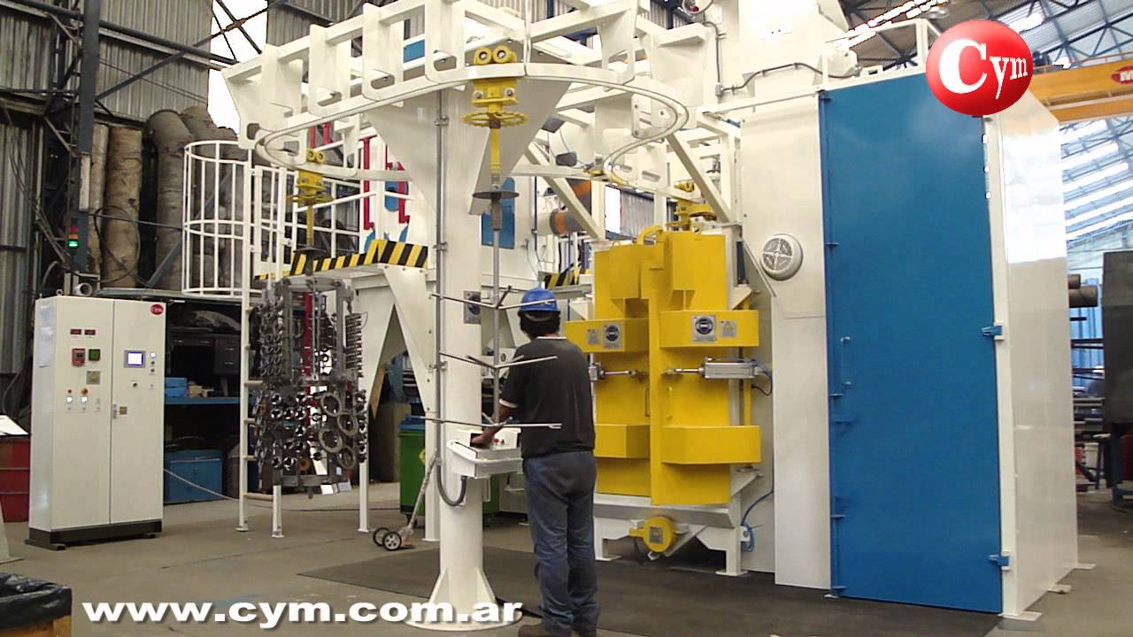 Cym - Granalladora de Gancho - Spinner Hanger Shot Blasting