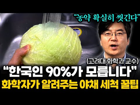 &#034;베이킹소다, 식초 아닙니다&#034; 한국 사람 대부분이 잘못 알고 있는 과일 세척법 (이광렬 교수 2부)