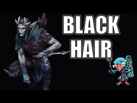 How to Paint Black Hair - HC 397