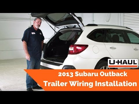 2013 Subaru Outback Trailer Wiring Installation
