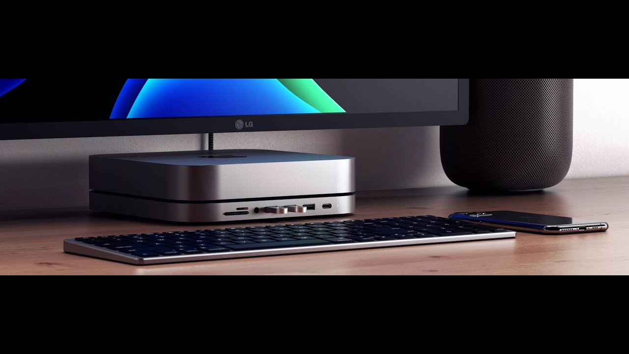 Đế kiêm Hub chuyển đổi Satechi 7in1 cho Mac Mini – ST ABHF