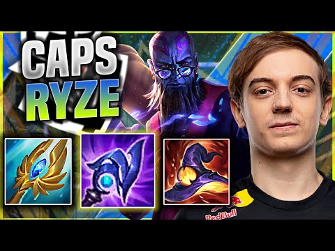 CAPS IS A BEAST WITH RYZE! - G2 Caps Plays Ryze MID vs Rumble! | Season 11