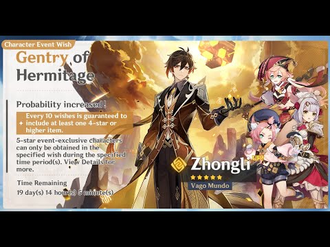 31 Pulls on Gentry Hermitage - Wishing for Zhongli or Yanfei - Genshin Impact