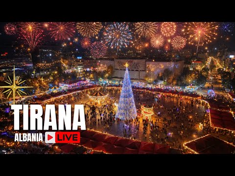 TIRANA LIVE🔴 Happy New Year 🌟FIREWORKS 2026✨TIRANA NË NDËRRIMIN VITEVE🎄31-12-2025