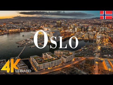 Oslo 4K drone view • Amazing Aerial View Of Oslo | Relaxation film with calming music