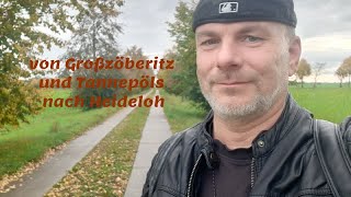 von Großzöberitz und Tannepöls nach Heideloh