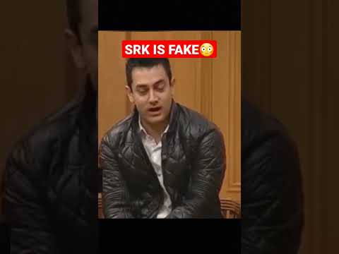 SRK is Fake; Amir Khan😳🤬 #india #bollywood #srk #amirkhan #shorts #youtubeshorts