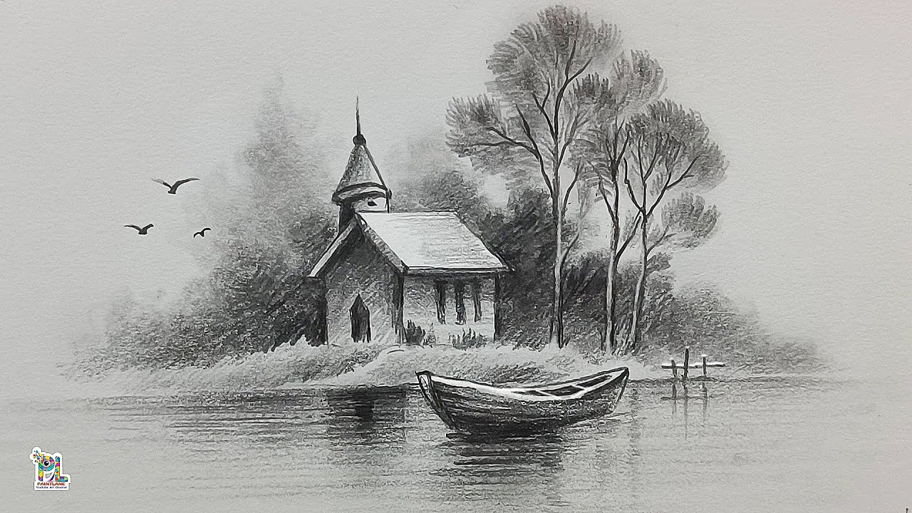 How to draw Beautiful Scenery Art