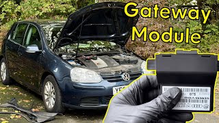 VW Golf MK5/MK6 Gateway Module Replacement. Random Fault Codes, Check This!