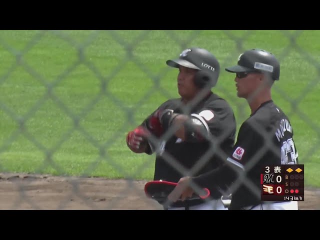 【ファーム】マリーンズ・井上晴哉のパワーでタイムリーヒットの追加点!! 2023年7月23日 東北楽天ゴールデンイーグルス 対 千葉ロッテマリーンズ