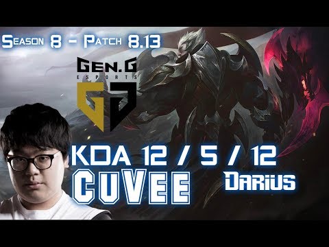 Gen CuVee DARIUS vs IRELIA Bot Lane - Patch 8.13 KR Ranked