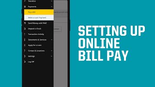 How to Set Up Bill Pay
