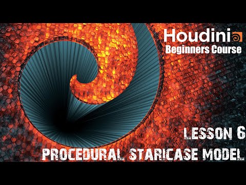 Procedural Staircase Video Lecture - Complete Houdini FX Bootcamp - 3D