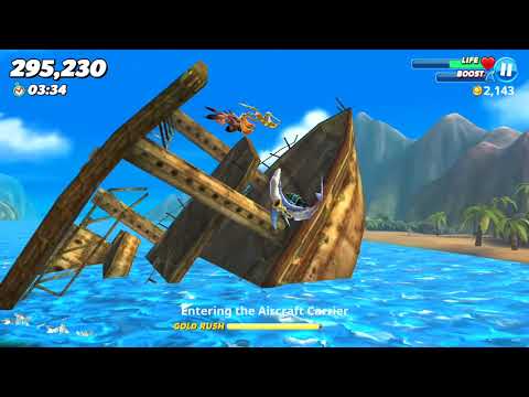 Blue Shark Quickest time to swim 5000m Live Contest - Hungry Shark World