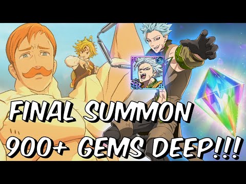 FINAL BLUE BAN SUMMONS - 900+ GEMS DEEP IN THE WORST BANNER?! - Seven Deadly Sins: Grand Cross