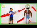 Ryan Pretend Play Doddle Hide And Seek With Plants Vs Zombies Dinosaurs And Incredibles 2