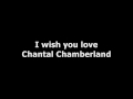 Chantal Chamberland - I wish you love 