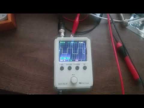 Finished 1st calibration (tweak variable capacitor) on DS0 150 Shell pocket oscilloscope
