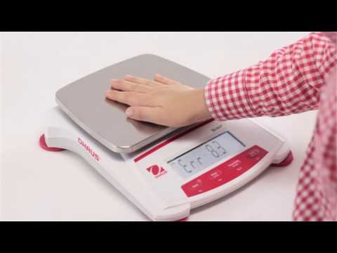Prezentacja wagi przenośnej OHAUS z serii Scout SKX
