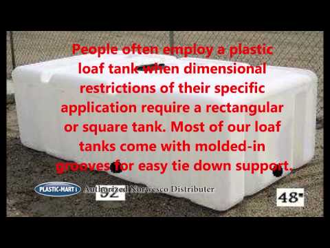 Plastic Loaf and Flat Bottom Tanks | Norwesco | Plastic-Mart.com