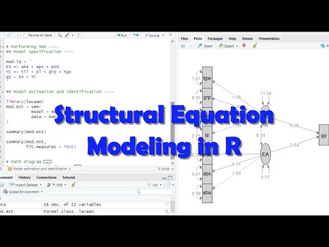 How to perform Structural Equation Modeling (SEM) in R