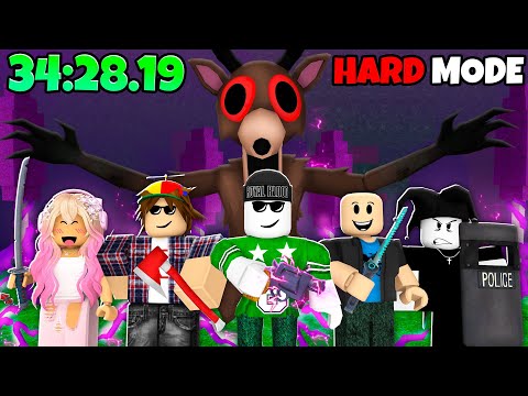 5 PROS Speedrun HARD MODE In 99 Nights In The Forest!