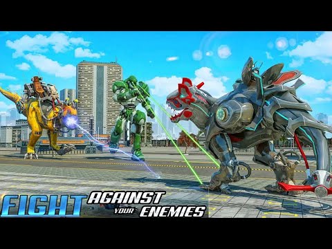 Dino Robot Transform Raptor Robot Wars - Android Gameplay