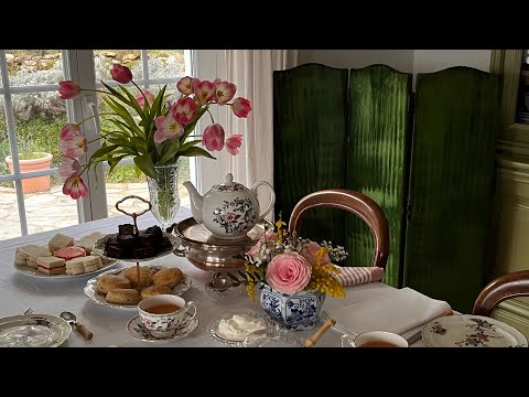 English Tea Time at Home | My Birthday, Scones, and an Aynsley Tea Set