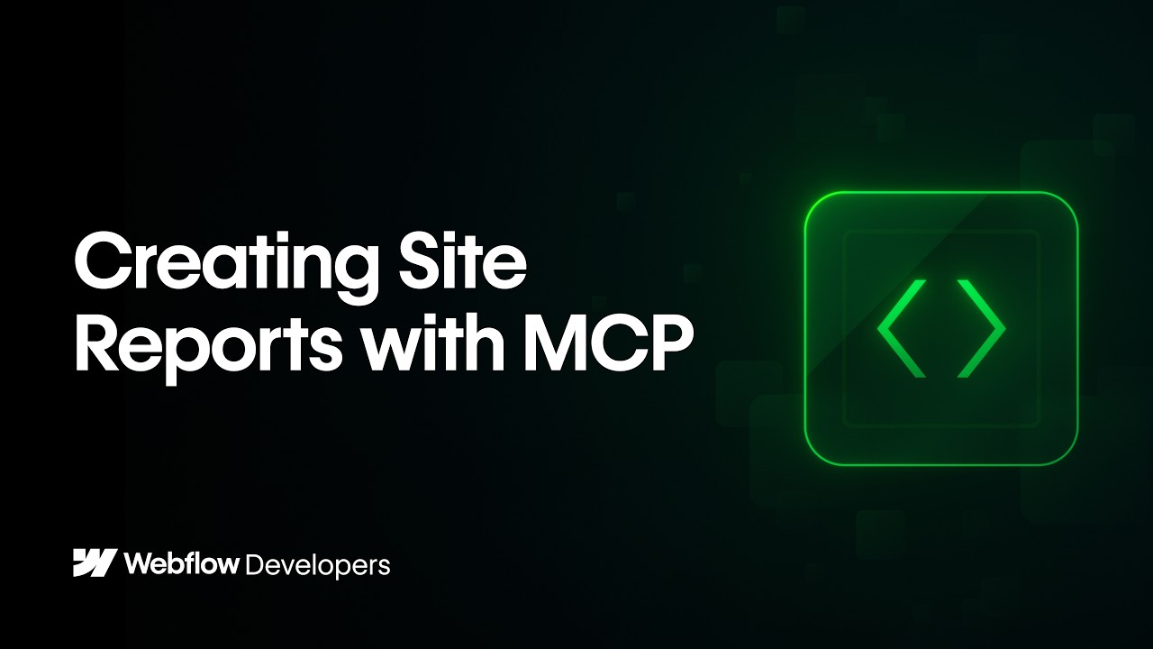 Webflow MCP for your site reports - automated!