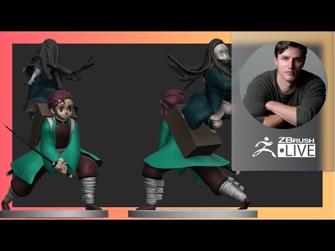 From Core to Pro with IR Sculpts: Demon Slayer Nezuko & Tanjiro Fan Art - Ian Robinson - ZBrush