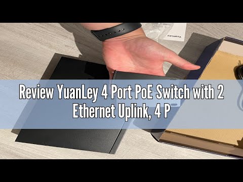 YuanLey 4-Port PoE Switch Gigabit- Waterproof Outdoor Ethernet Unmanaged Network Switch with VLAN Function, 78W Built-in Power, IEEE802.3af/at Support and Plug & Play, Ideal for Outdoor Use video review thumbnail