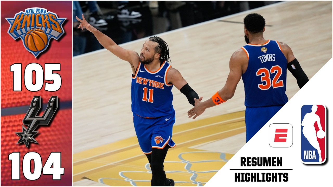 NEW YORK KNICKS 105-104 SAN ANTONIO SPURS | Finales de NBA Juego 2 | Highlights | Resumen