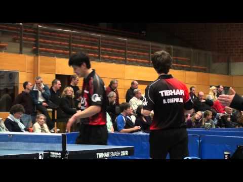 Tischtennis 2 Bundesliga Demek Klebrlik TV Hilpoltstein   Bojan Crepulja