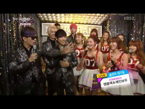 [HD/720P] 130607 MBLAQ & Rainbow Backstage Interview @ Music Bank